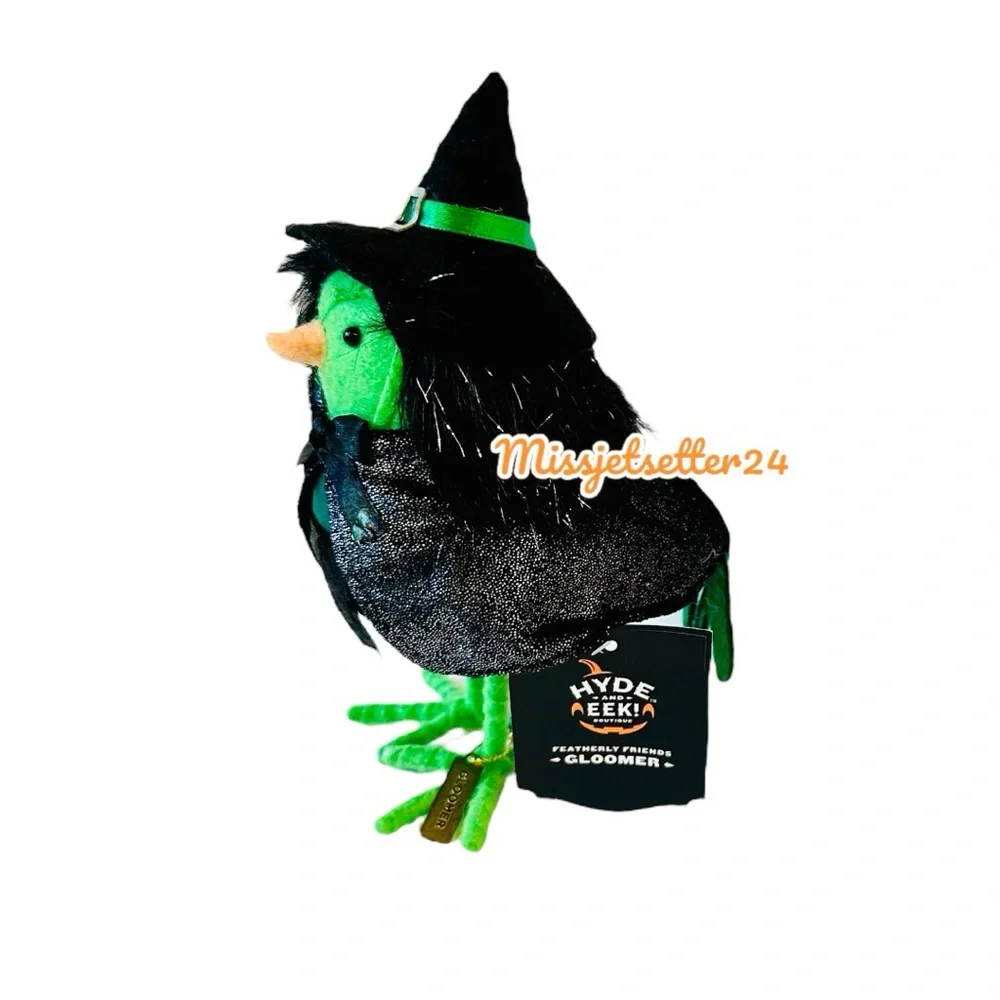 NWT Gloomer Target Featherly Friends Wicked Inspired Green Witch Halloween Bird